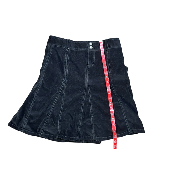 Athleta Black Corduroy Skirt Size 4 - Picture 4 of 8